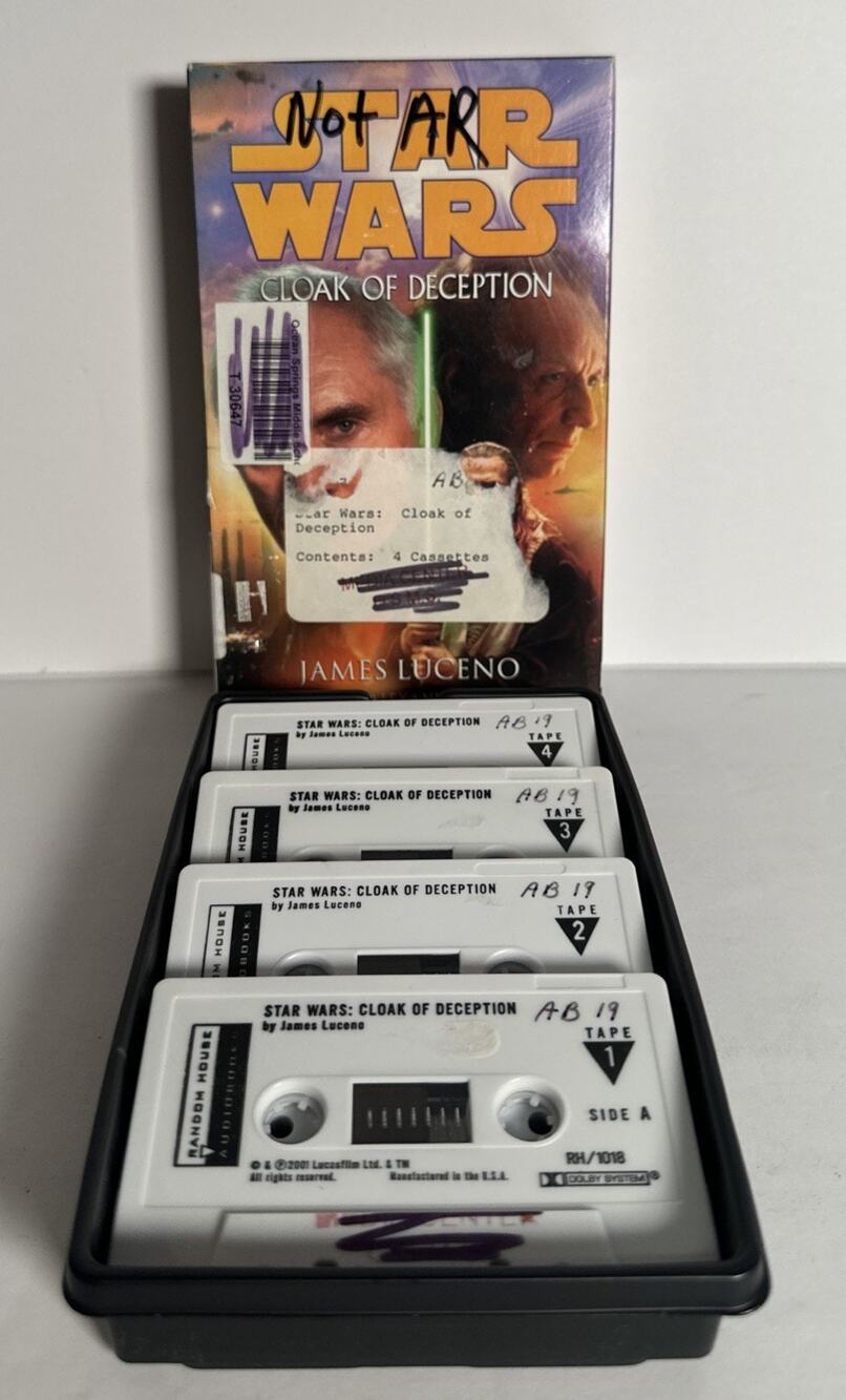 Star Wars Ser.: Cloak of Deception by James Luceno (2001, Audio Cassette,...